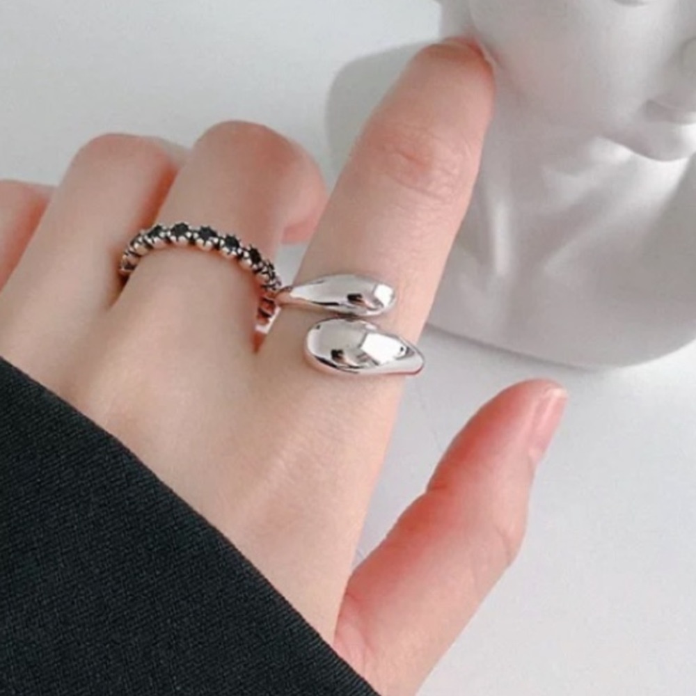 New Gold/925 Sterling Silver Wrap Ring